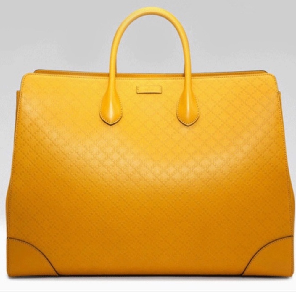 Gucci Diamanté Tote in Yellow /Fall 2014 Collection designed by Frida Giannini